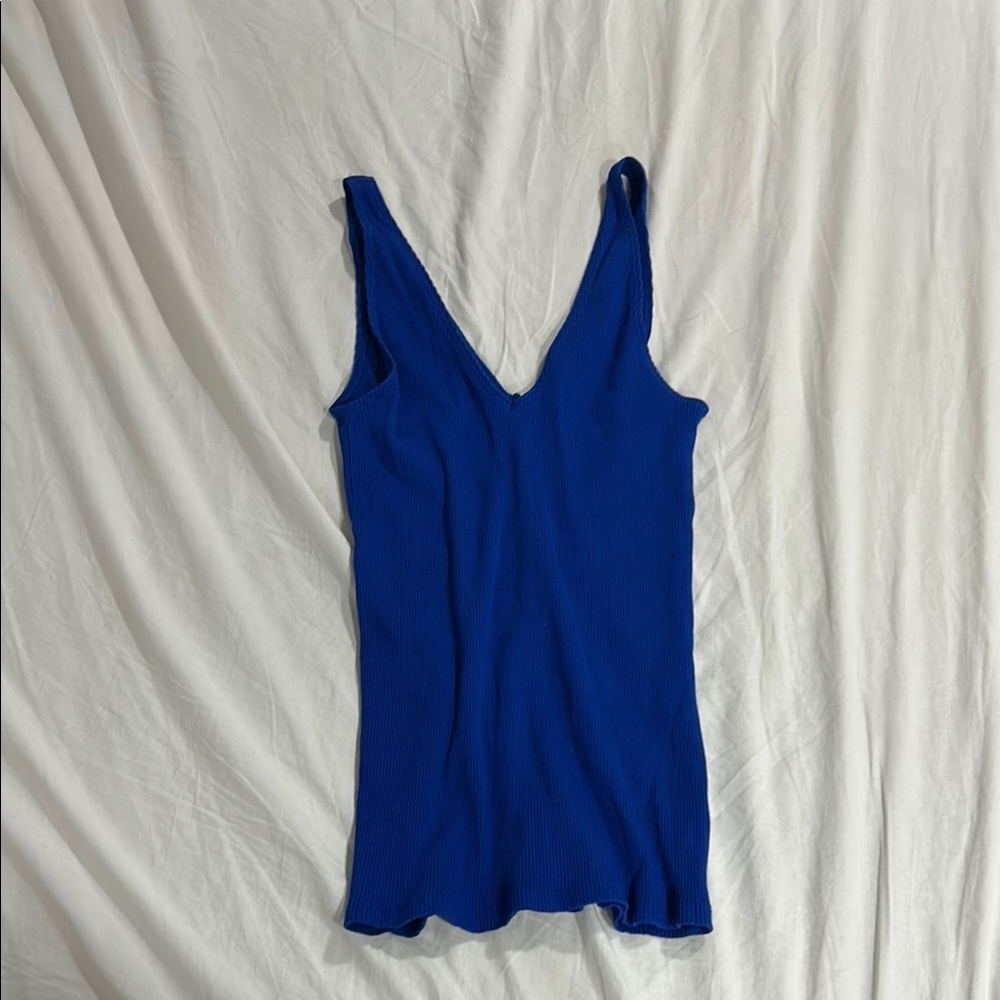 Vibrant Blue Sleeveless Women's Top